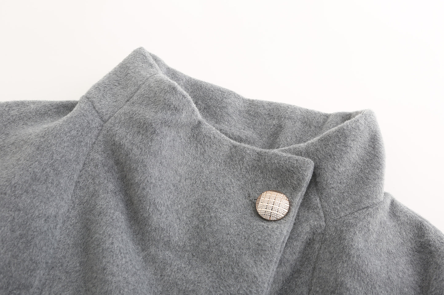 Women's Long Slim Fit Long Sleeve Woolen Coat