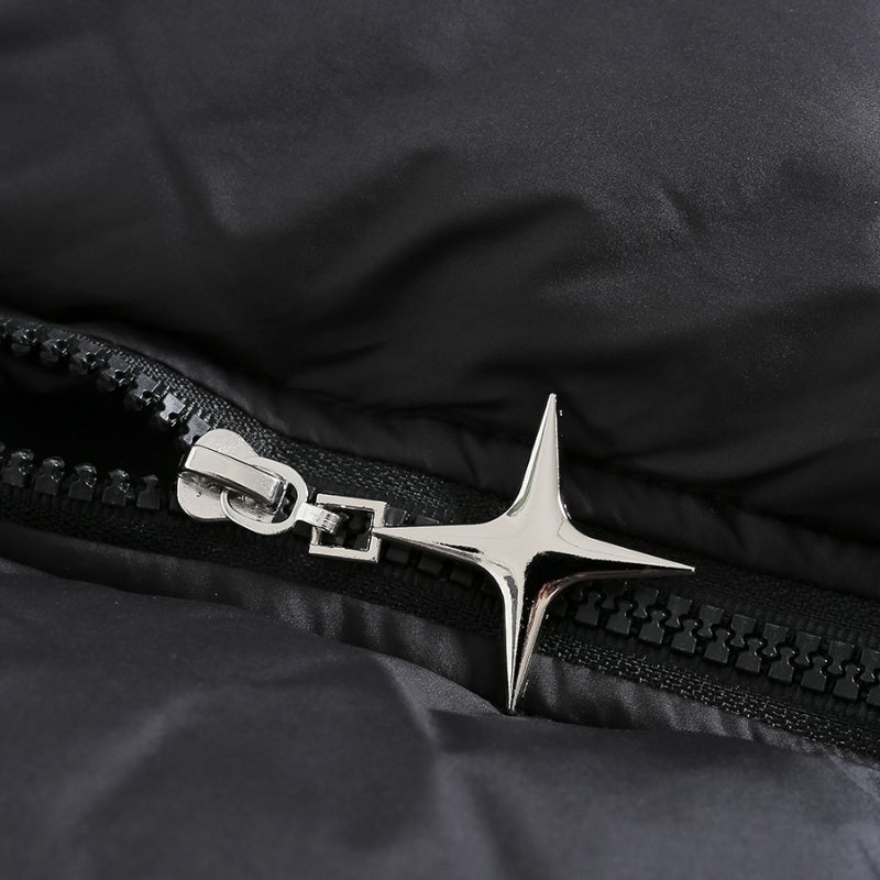 Vintage Cotton-padded Coat Unisex Wear Warm Quilted Jacket