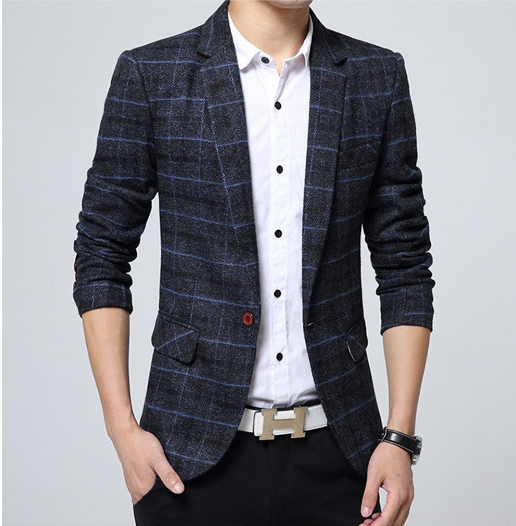Men's Fashion Casual Slim Youth Suit Jacket