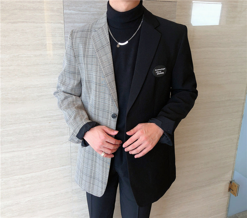 Men's Autumn Loose Stitching coat