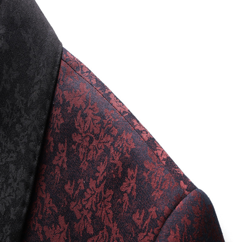 Slim Suit Three-piece Casual Plaid Suit