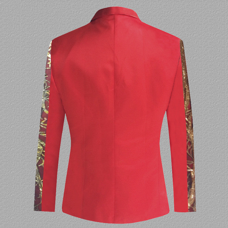 Langärmliger Freizeitanzug mit Pailletten