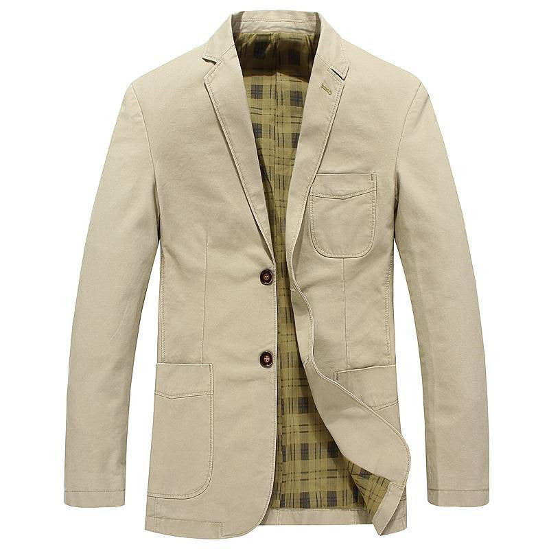 Men'S Suit Collar Jacket Business Casual Jacket Jacket