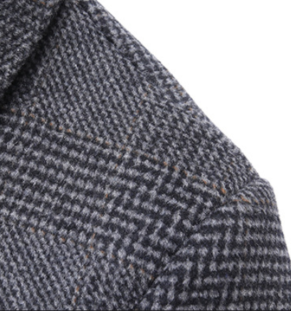 Mittellanger Doubleface-Wollmantel aus Wolle