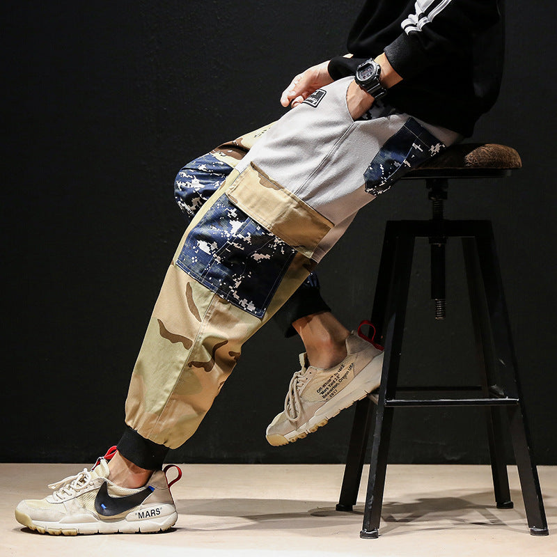 Overalls with multiple pockets and small legs