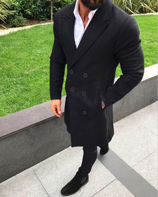 wish hot-selling men's woolen coat