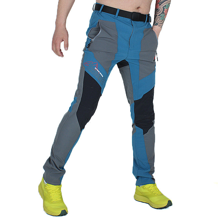 Winter Waterproof Outdoor Slim Hiking Fleece Pants For Men