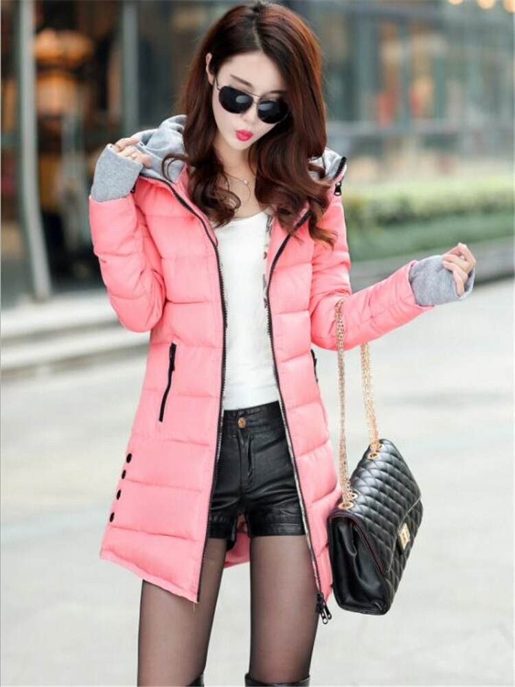 Gepolsterte Handschuhe mit Kapuze Wintermantel Gepolsterte Jacke