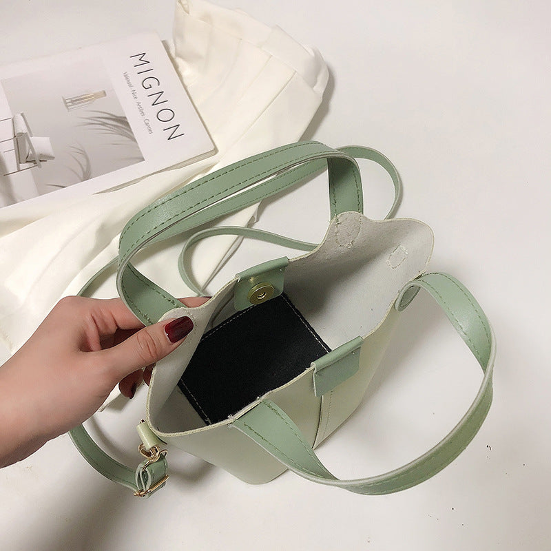 Women's Spring Basket Bucket Bag handbag