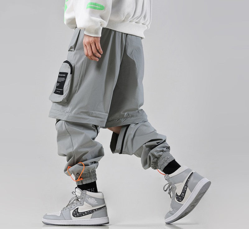 Workwear casual pants three-dimensional multi-pocket loose