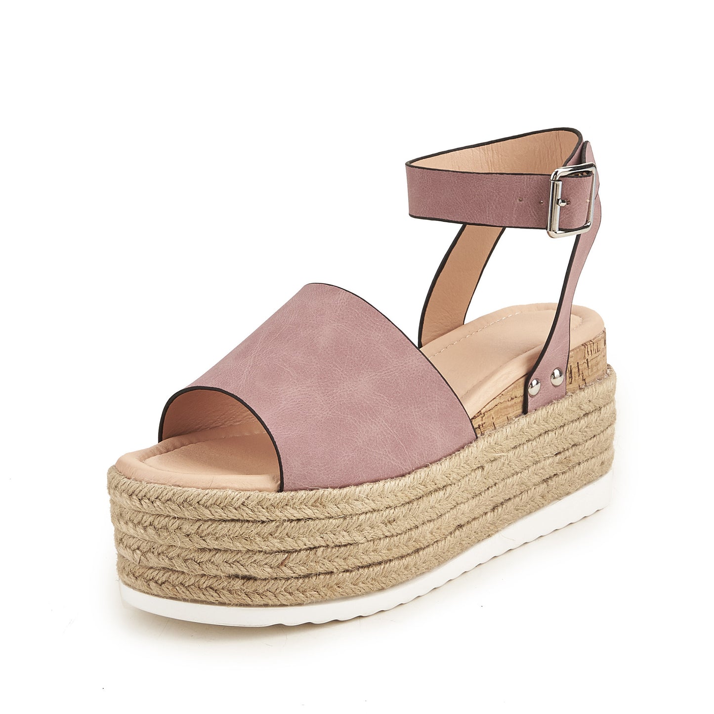 Wedge Heel Platform Women's Flat Sandals Outside Wear Large Size Sandals Hemp Rope Summer Sandals Women