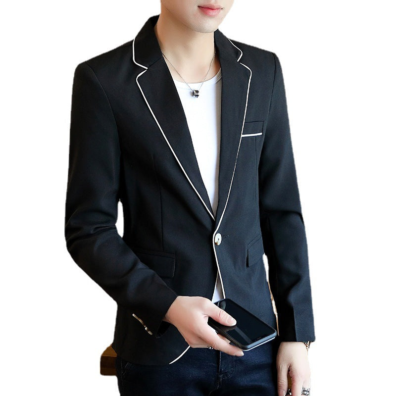 Slim Korean Trendy Youth Single Button suit jacket