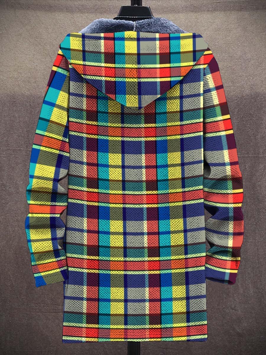 Men's Plush Thick Loose Long Sleeve Coat Cardigan