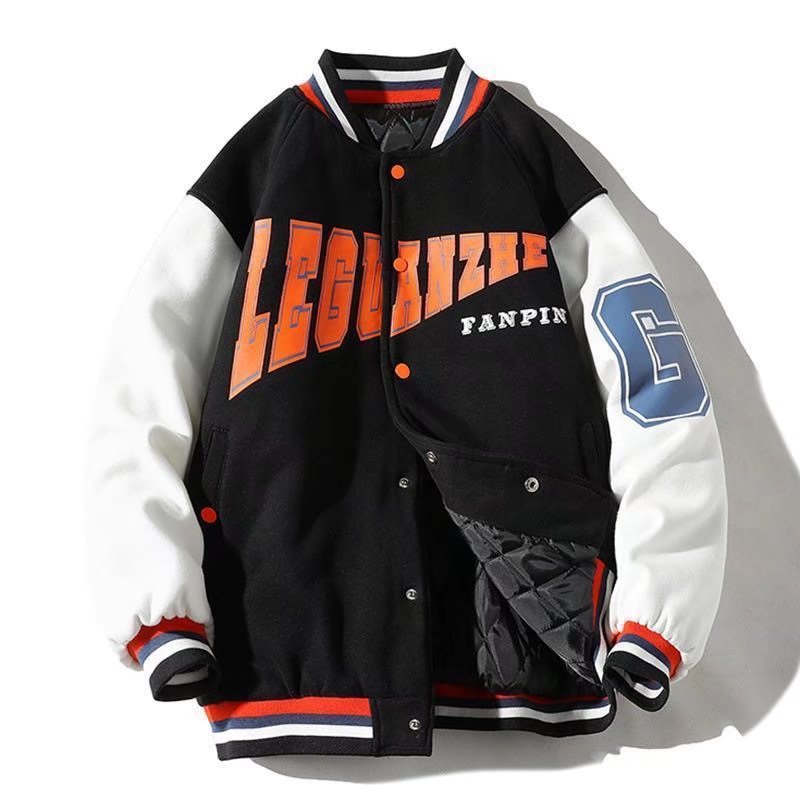 Men's Long Sleeve European And American Baseball Jacket