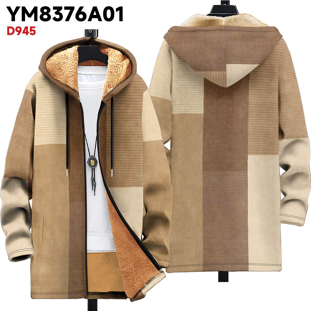 New Zipper Hooded Cardigan Cotton-padded Jacket
