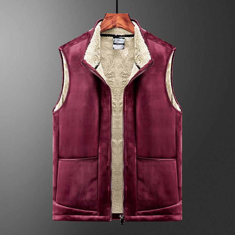 Men's Casual Vest With Loose Collar with Zipper