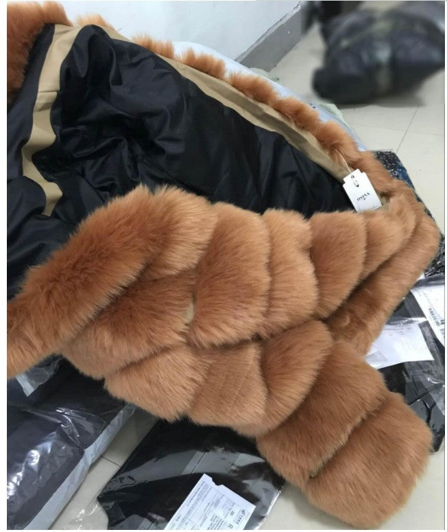 Haining 2018 New European And American Fox Fur Coat