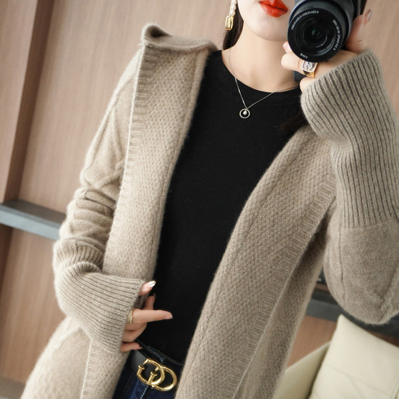 Women's Thick Fleece Hooded Coat