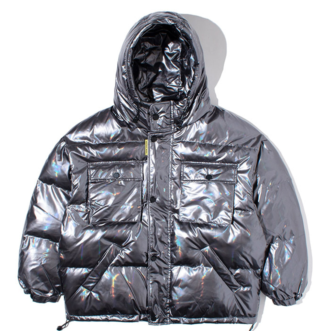 Thickened solid color reflective jacket