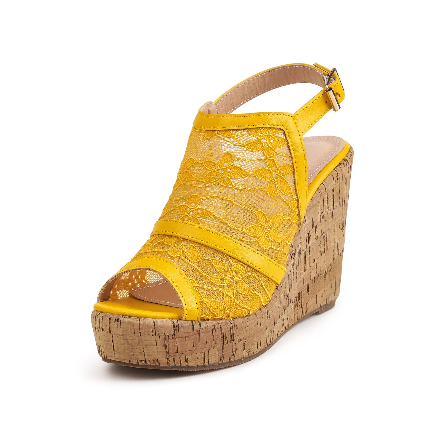 Keilabsatz Sandalen Damen Sommer Neue Spitze Dicke Unterseite Große Größe Schuhe Fischmaul Römerschuhe