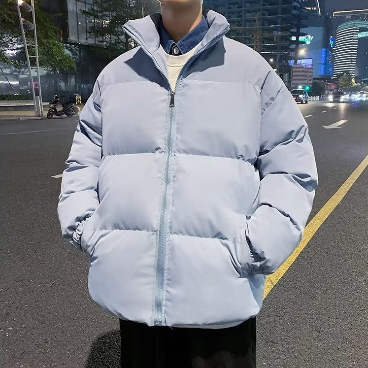 The New Japanese Lazy Simple Temperament Stand-up Collar Cotton Bread Clothes