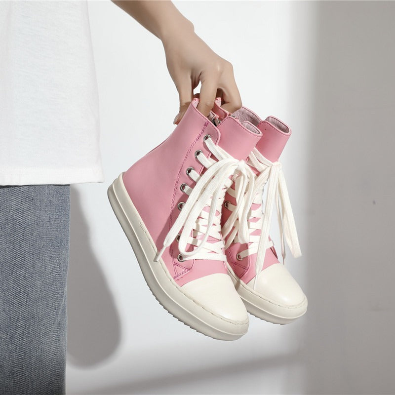 Bottom Side Zipper Casual Shoes