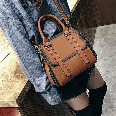 Vintage Handbags Female Brand Leather Handbag High Quality Small Bags Lady Shoulder Bags