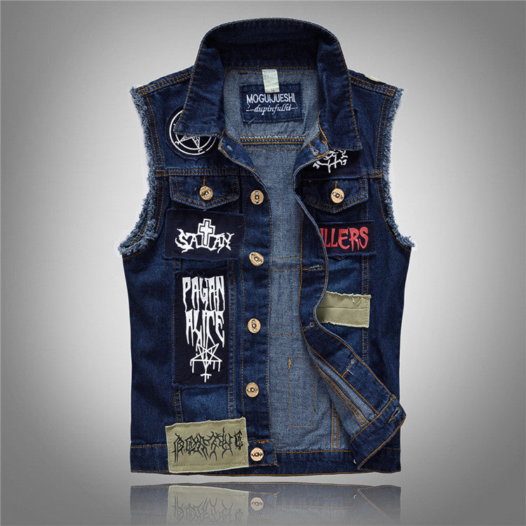 Slim Casual Denim Vest