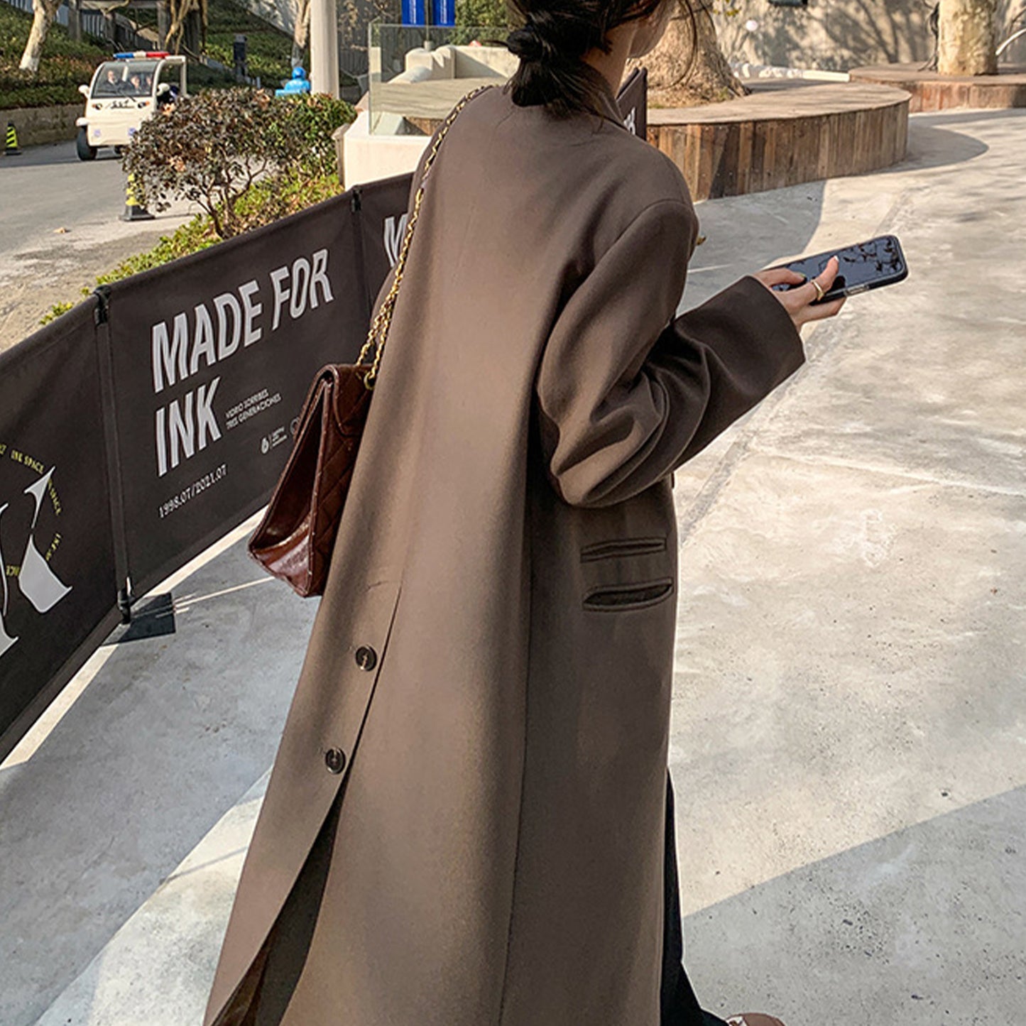 Langer Trenchcoat für Damen, Klassischer Trenchcoat, Oberbekleidung im britischen Stil für Damen, Elegante Jacke für Frauen, Frühlingskleidung