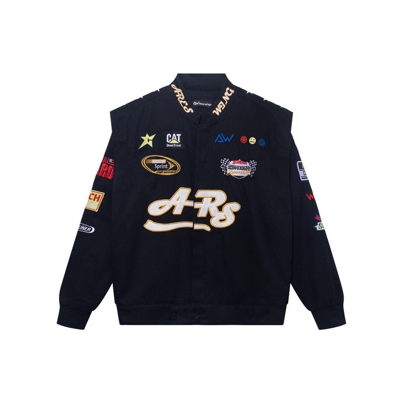 Embroidered Motorcycle jacket For Men And Women
