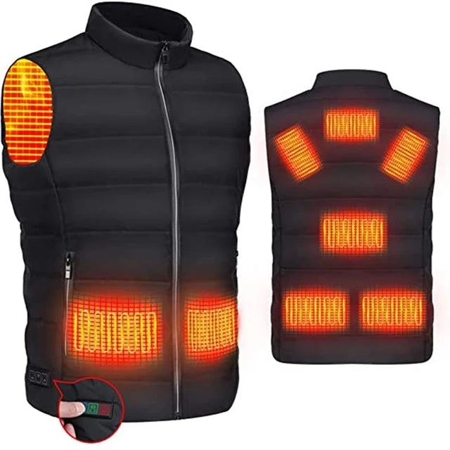 Winter Warm Men Jacket Smart Heated Vest USB Kking Electric