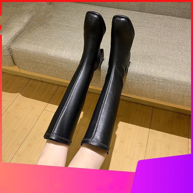 Less Than Knee High Knight Boots Thick