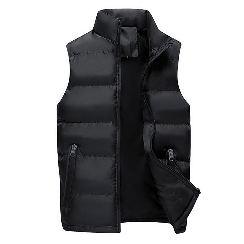 Men's Warm Stand Collar Vest jacket