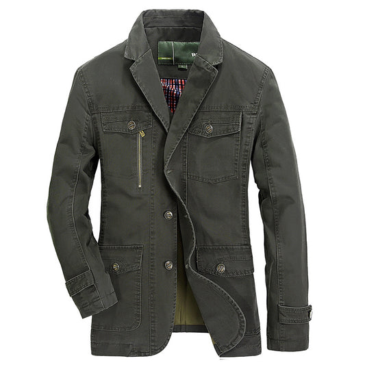 Men's Jacket Loose Large Size Business Casual Small Suit Suit Spring Jacket Tide Tooling Jacket