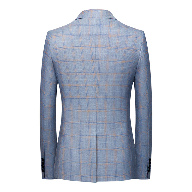 Men's Slim Fit British Check Small Blazer