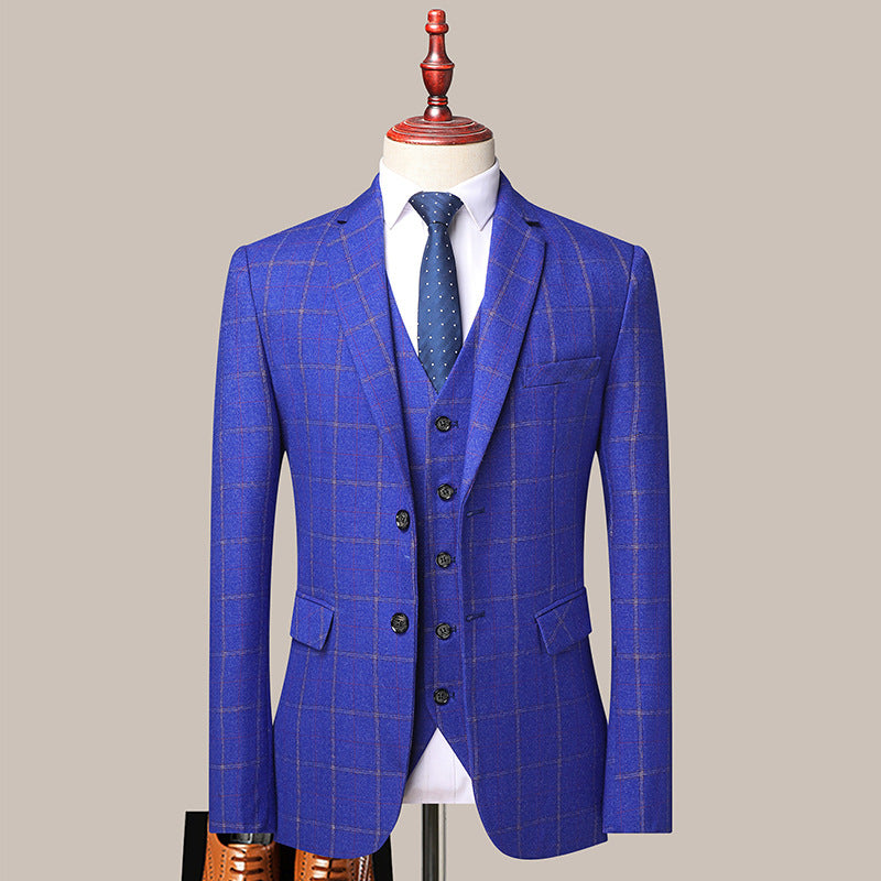 Young And Middle-aged Men's Three Piece Suit