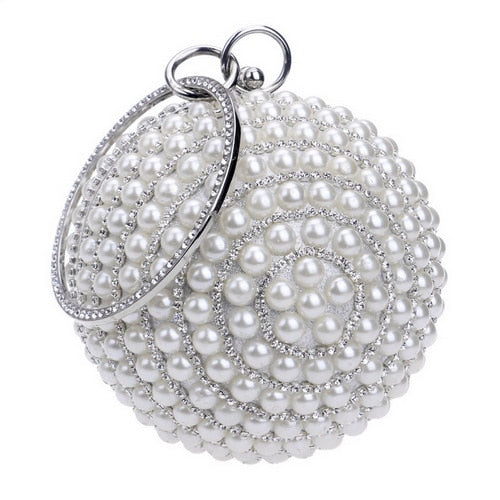 Ball Diamond Party Metal Crystal Handbag Clutch