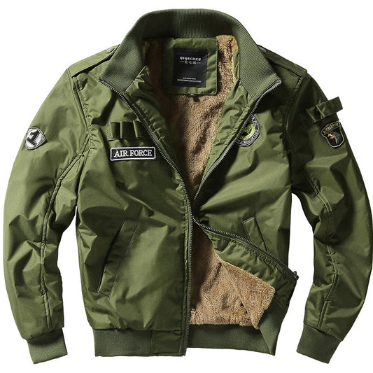 Men's Plus Fleece Padded Flight Jacket