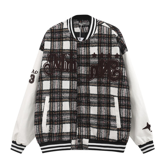 Contrast Panel Woven Baseball Jersey Men's