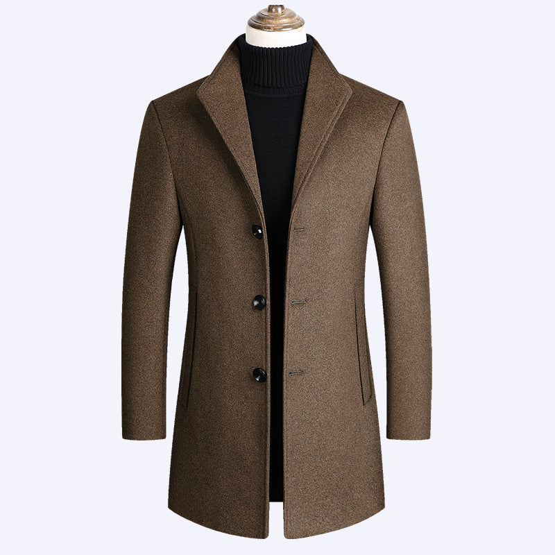 Long woolen coat