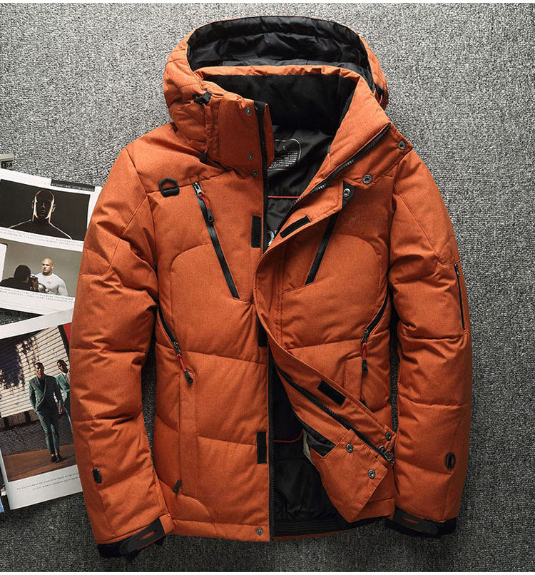 Men's Down Jacket Slim Hoodie