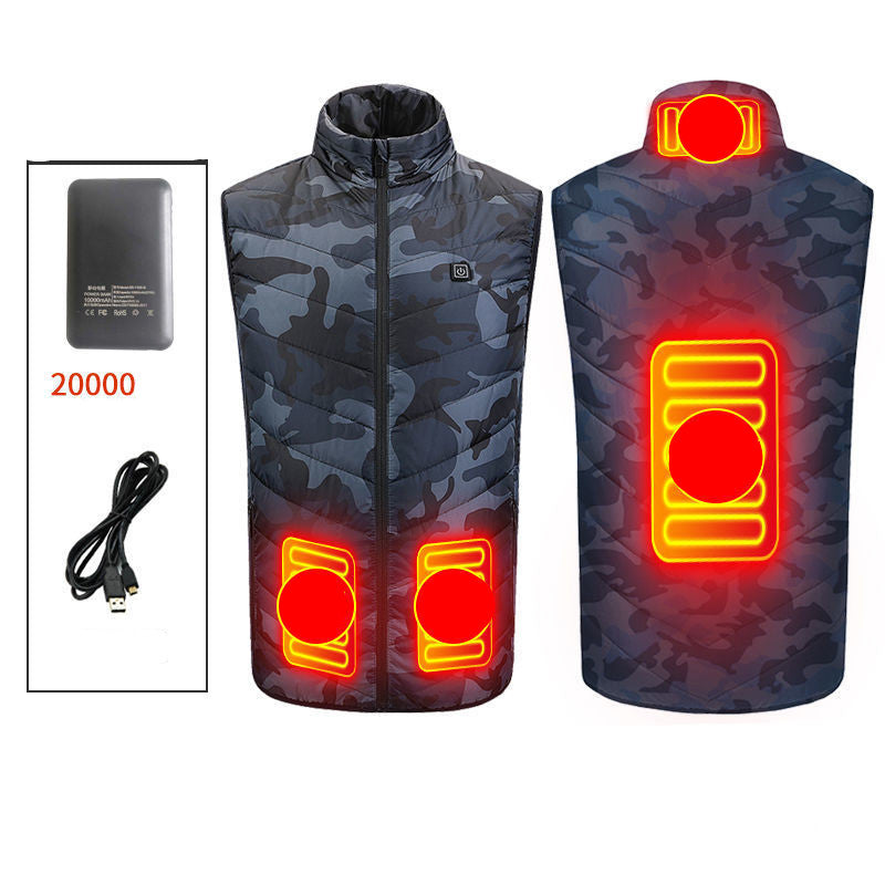 Warm and heated vest