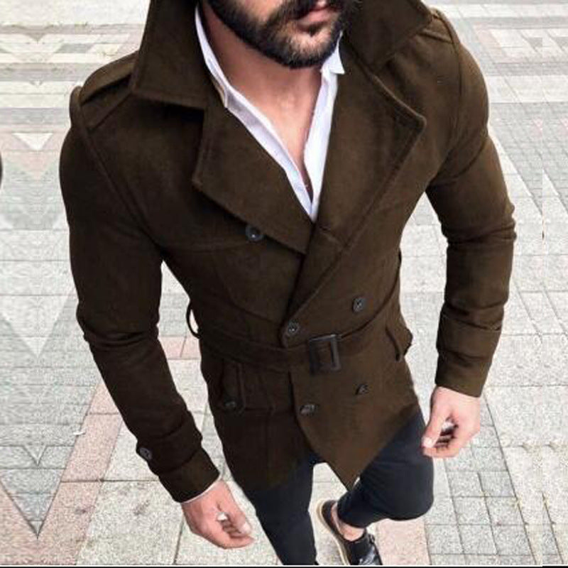 Double breasted trench coat