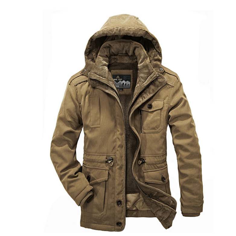 Men Winter Jacket and Removable Hood