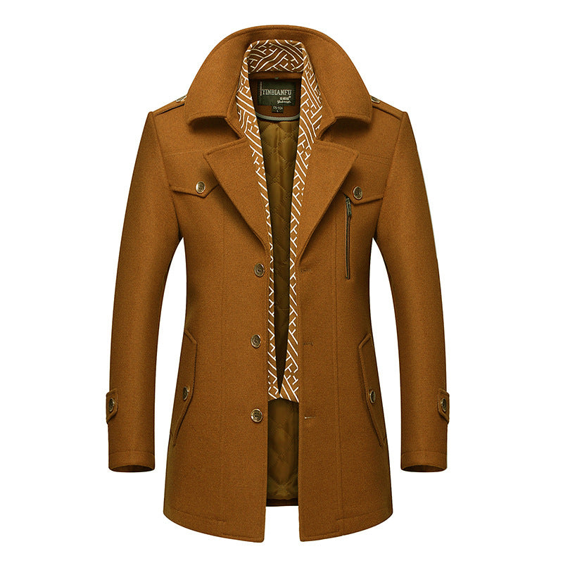 Padded cotton coat and wool coat