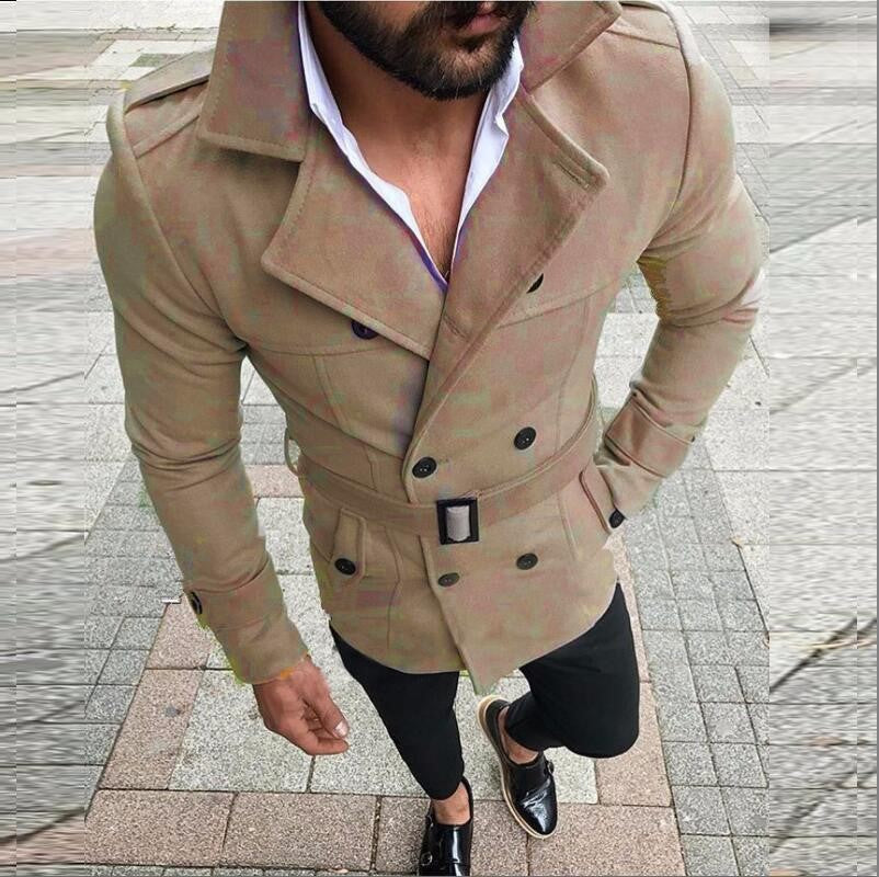 Double breasted trench coat