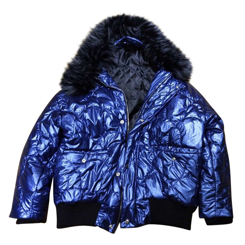 Warme, lockere Winterjacke aus Baumwolle für Herren