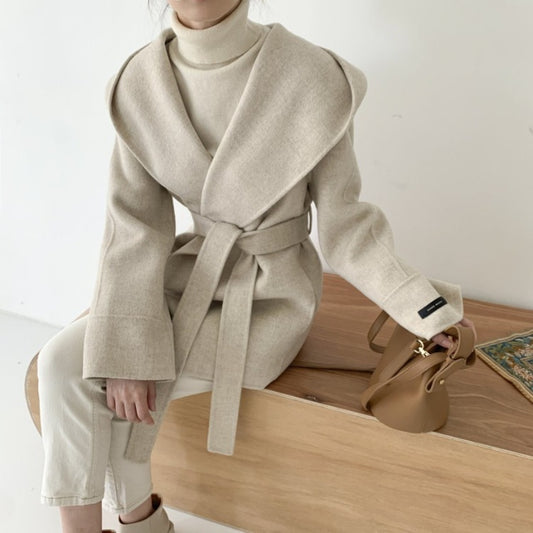 Cardigan mid length woolen