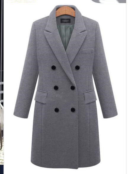 Medium length woolen coat