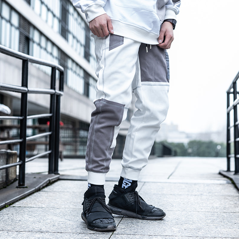 Men's stitching sports trousers